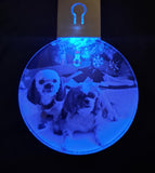 Custom Photo LED Christmas Ornament