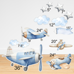 Blue Airplane Set Party Prop