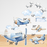 Blue Airplane Set Party Prop
