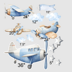 Blue Airplane Set Party Prop
