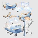 Blue Airplane Set Party Prop