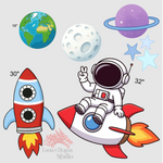 Astronaut Set Party Prop