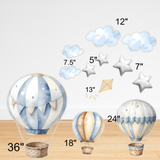 Blue Air balloons Set Party Prop