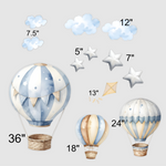 Blue Air balloons Set Party Prop