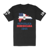Short Sleeves Unisex Tee Dominican Republic Country 1844