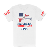 Short Sleeves Unisex Tee Dominican Republic Country 1844