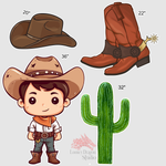 Cowboy Set Party Prop