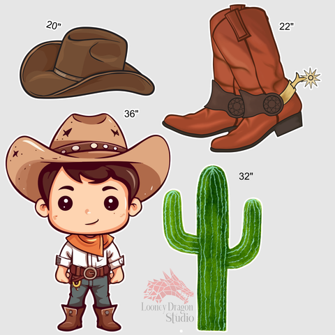 Cowboy Set Party Prop