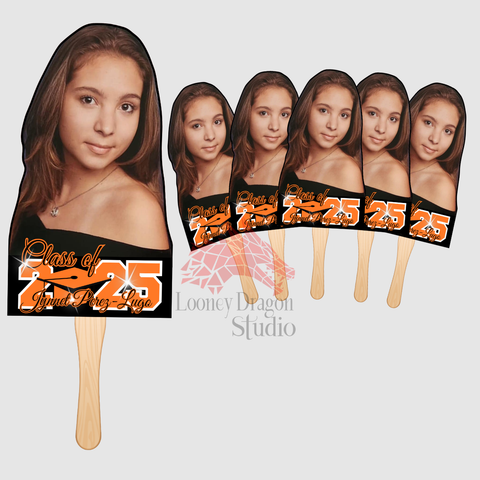 Graduation Fans/Signs Keepsake Set of 5.