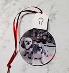 Custom Photo LED Christmas Ornament