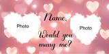 Marriage Proposal Vinyl Banner 2'x4'