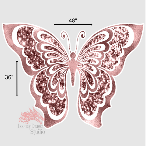 Rose Gold Butterfly