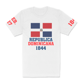 Short Sleeves Unisex Tee Dominican Republic Flag 1844