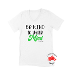 Women Short Sleeves V-Tee | LooneyDragon | Be Kind to your Mind
