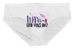 Ladies White Bikini Good Vibes Only | Looney Dragon