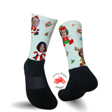 Personalized Christmas Character Socks | Looney Dragon