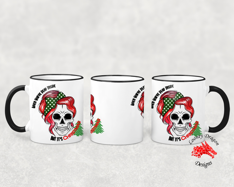 When You're Dead Inside but it's Christmas Mug option1