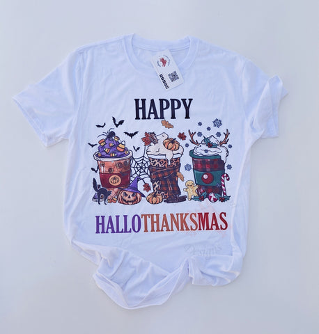 Happy HallowThanksMas Tee | Looney Dragon