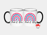 Black & White Mug | LooneyDragonDesigns | Pink & Blue
