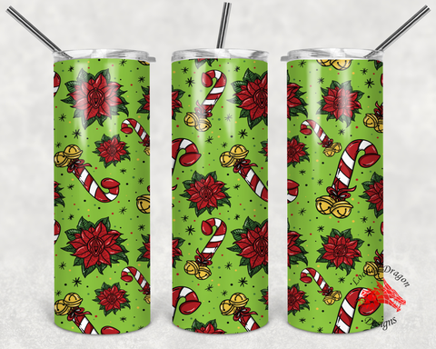 Body Parts 20oz Skinny Tumbler - Green | LooneyDragonDesigns