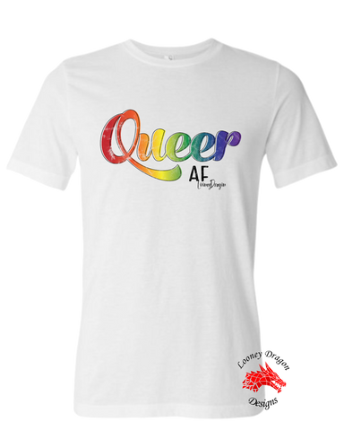 Men Short Sleeves Tee | LooneyDragon | PRIDE Queer AF