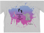 Women Short Sleeves V-Tee | LooneyDragon | Remembering our Little Angel