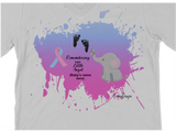 Women Short Sleeves V-Tee | LooneyDragon | Remembering our Little Angel