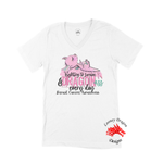 Women Short Sleeves V-Tee | Looney Dragon | Fighting to Survive and Dragon Ass Every Day